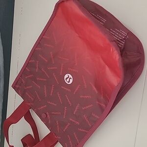Lululemon Tote Ombre Red Gift Bag